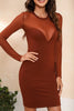 Load image into Gallery viewer, Elegant and Fashionable Solid Color Sexy Mesh Slim-Fitting Dress