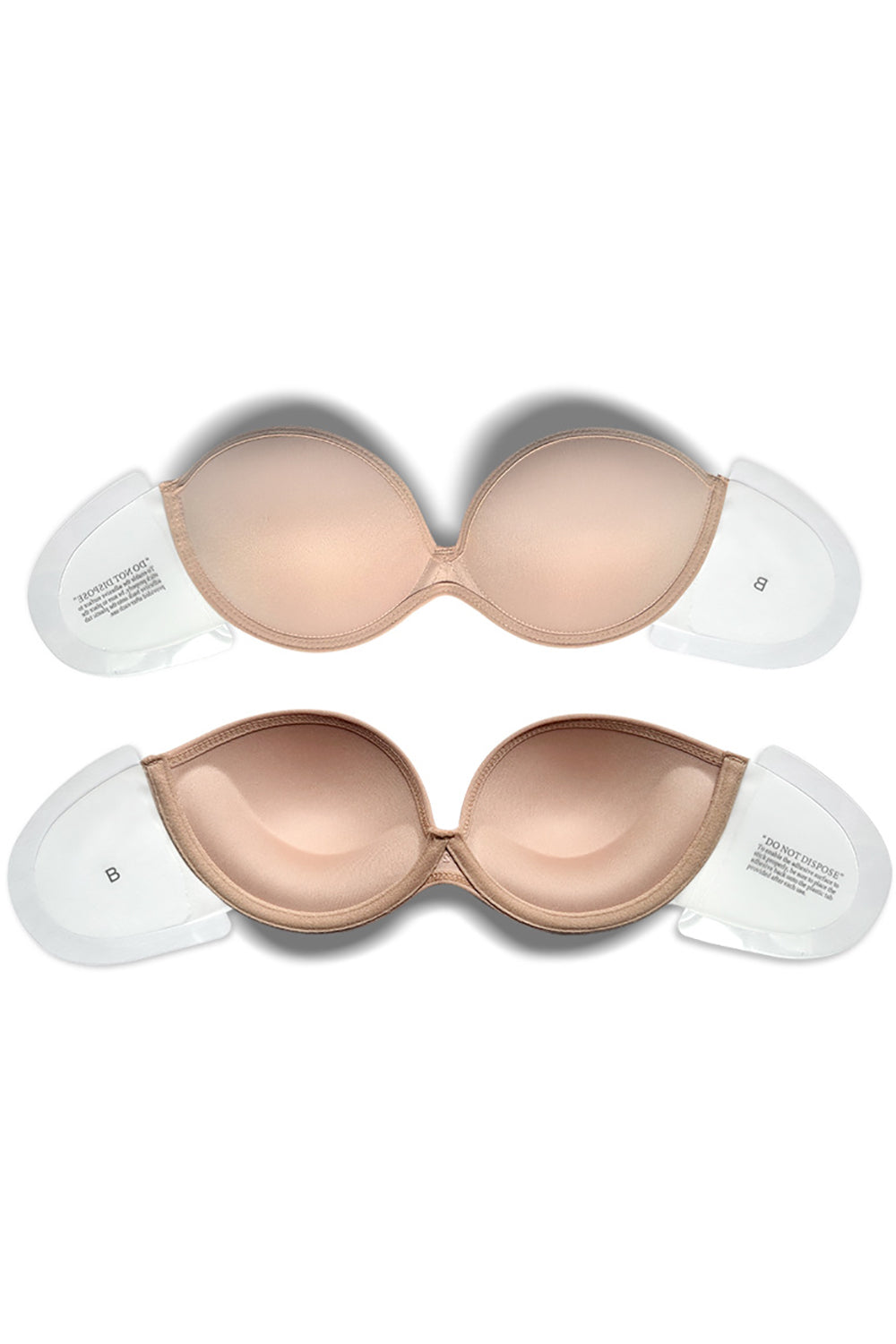 Apricot Women Strapless Invisible Seamless Push Up Bra