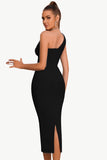 Bodycon One Shoulder Black Party Dress