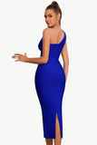 Bodycon One Shoulder Black Party Dress