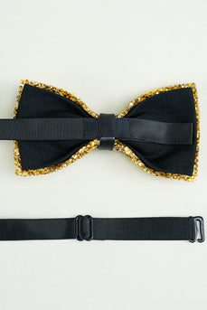 Golden Adjustable Bow Tie Formal Tuxedo Bowtie