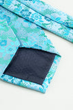 Blue Jacquard Satin Formal Tie