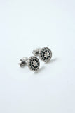 Black Sparkly Tuxedo Shirts Cufflinks for Men