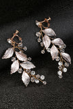 Golden Leaves Drop Earrings