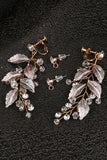 Golden Leaves Drop Earrings