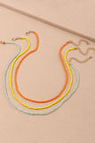 Three-Color Boho Style Necklace