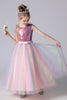 Load image into Gallery viewer, A-Line Sparkly Pink Sequins Kids Girls&#39; Dress with Bows