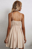 Black Keyhole Spaghetti Straps Graduation Dress