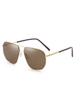 Metal Double Bridge Men's Outdoor Fashion Sunglasses