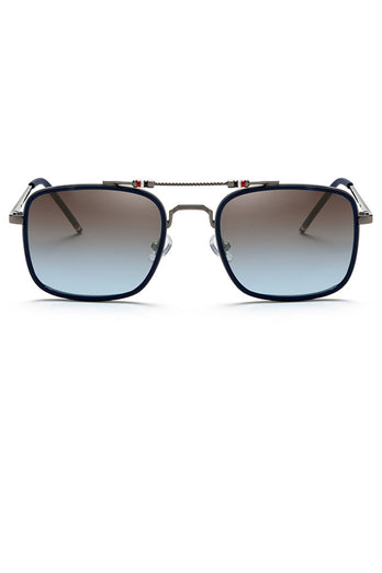 Fashion Metal Hybrid Polarized Men Sunglasses