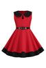Load image into Gallery viewer, Black Jewel Neck Sleeveless 50&#39;s Girls Dress