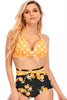 Load image into Gallery viewer, Blue Two Piece High Waist Polka Dots Swimwear