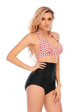 Two Piece High Waist Halter Swimsuits