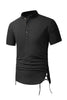 Load image into Gallery viewer, Classic Black Men&#39;s Tops with Short Sleeves
