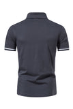 Casual Summer Short Sleeves Men's Tops with Zipper