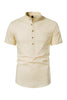 Load image into Gallery viewer, Slim Fit White Buttons Summer Men&#39;s Tops