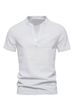 V-neck Summer Short Sleeves Men's Tops