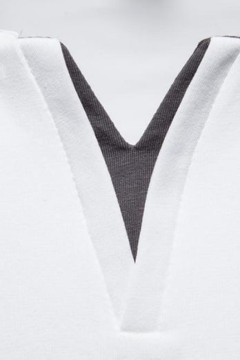 Black V-neck Short Sleeves Summer Men's Tops