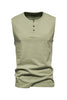 Load image into Gallery viewer, Summer Sleeveless Buttons Men&#39;s T-shirt