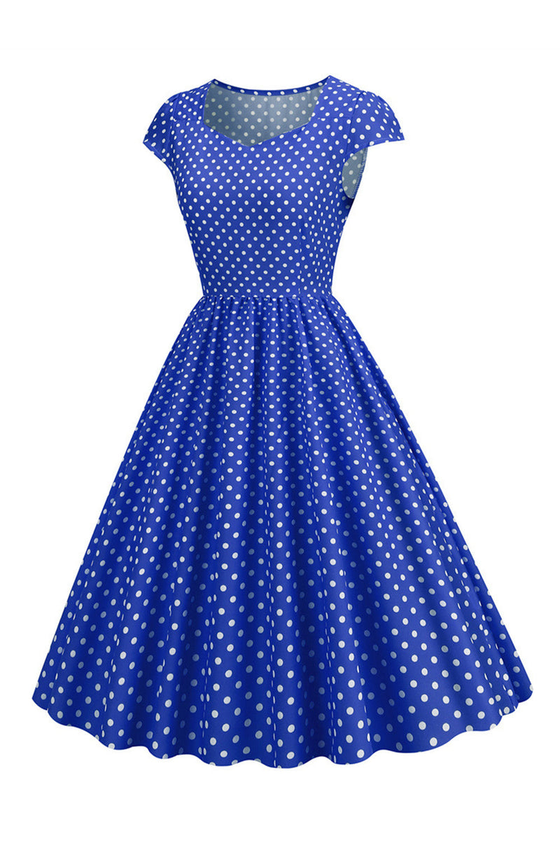 Load image into Gallery viewer, Polka Dots Swing 1950s Dress