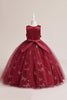 Load image into Gallery viewer, Pink Tulle Sleeveless Girl Dress with Appliques