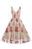 Load image into Gallery viewer, Black Swing 1950s Dress with Embroidery