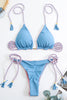 Load image into Gallery viewer, Blue Two Piece Athletic Swimwear