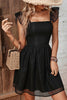Load image into Gallery viewer, Black Square Neck Open Back Summer Dress