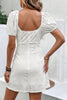 Load image into Gallery viewer, Short Sleeves White Casual Summer Dress With Bow