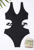 Load image into Gallery viewer, Cut Out One Piece Black Swimwear