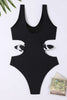 Load image into Gallery viewer, Cut Out One Piece Black Swimwear