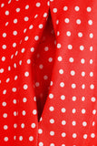 Halter Red Polka Dots 1950s Dress