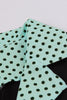 Load image into Gallery viewer, Green Short Sleeves Polka Dots 1950s Dress With Belt
