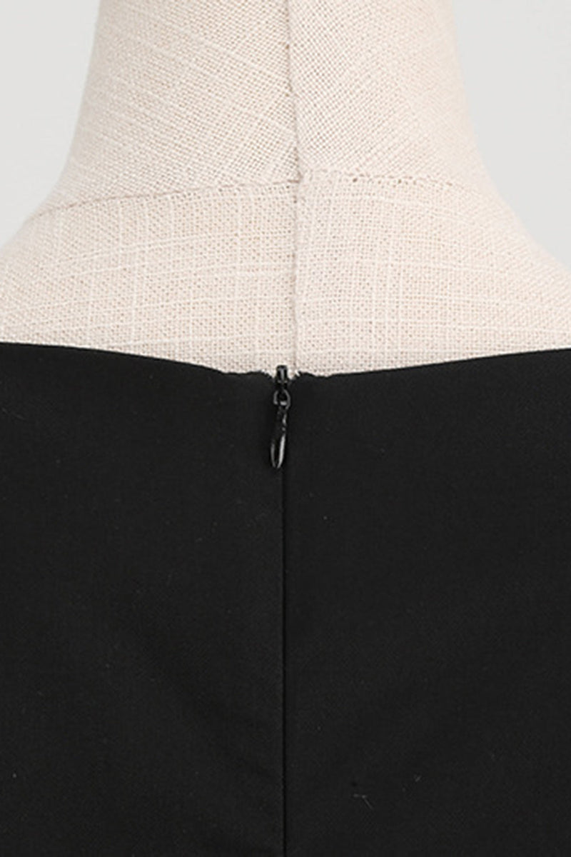 Load image into Gallery viewer, Printed A Line Short Swing 1950s Dress