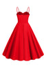Load image into Gallery viewer, Light Blue Polka Dots Spaghetti Straps 1950s Dress