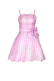 Pink Plaid Vintage 1950s Dress