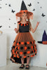 Load image into Gallery viewer, Dark Purple High Low Tulle Halloween Girl Dress With 3D Flower