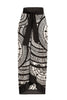 Load image into Gallery viewer, Black 3 Piece Printed Swimwear with Skirt