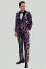 Load image into Gallery viewer, White Sequins Mens Two-Piece Suit Shawl Lapel One Button Tuxedo