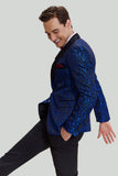 Royal Blue Shawl Lapel 2 Piece Slim fit Men's Suit