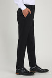 Black Straight Leg Men's Suits Pants