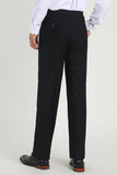 Black High Waisted Suit Pants Mens