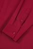 Load image into Gallery viewer, Men&#39;s Red Wrinkle-Free Solid Long Sleeves Dress Shirt