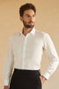 Load image into Gallery viewer, Long Sleeves White Solid Men&#39;s Suit Shirt