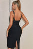 Load image into Gallery viewer, Bodycon Black Sleeveless Cocktail Dress with Slit