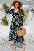 Load image into Gallery viewer, Long Sleeves Black Boho Casual Dress
