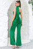 Load image into Gallery viewer, One Shoulder Green Formal Jumpsuits
