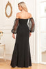 Load image into Gallery viewer, Black Mermaid Strapless Long Formal Dress