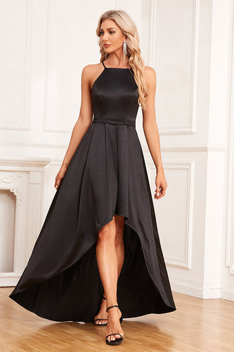 Asymmetrical Black Formal Dress