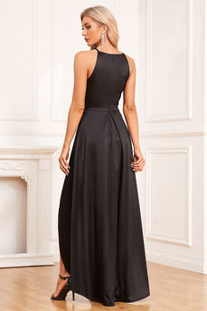 Asymmetrical Black Formal Dress